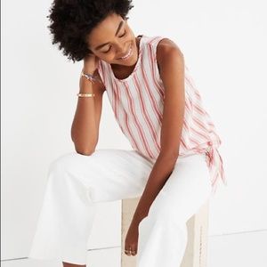 Madewell Side-Tie Tank in Marcia Stripe